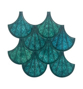 Artistic Teal Blue Peel and Stick Backsplash Tile | Kitchen Backsplash Tiles | self Adhesive Stick on Tiles
